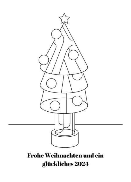 Weihnachtskarten - Schablone ID 16804