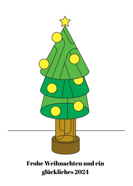 Weihnachtskarten - Schablone ID 16812