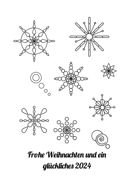 Weihnachtskarten - Schablone ID 16848