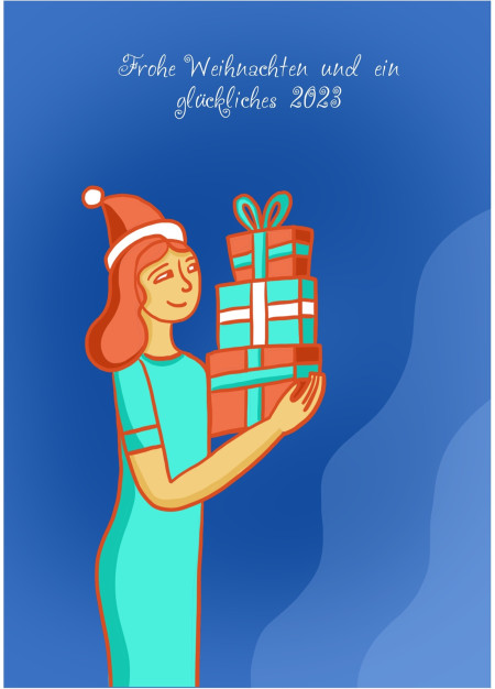 Weihnachtskarten - Schablone ID 16876