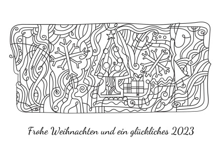 Weihnachtskarten - Schablone ID 16888