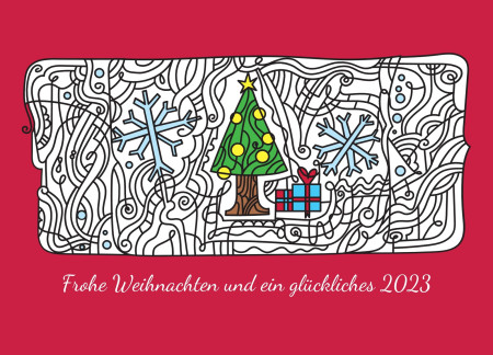 Weihnachtskarten - Schablone ID 16892