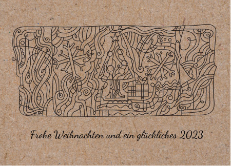 Weihnachtskarten - Schablone ID 16900