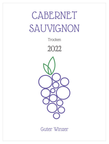 Flaschenetiketten - Schablone ID 16998