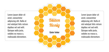 Honigetiketten - Schablone ID 17335