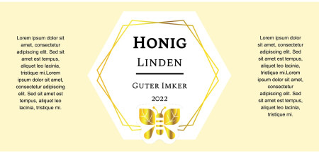 Honigetiketten - Schablone ID 17349