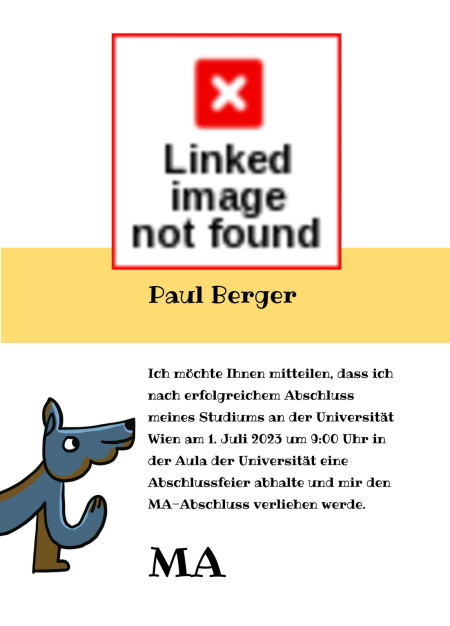 Abschluss Einladungskarten - Schablone ID 17585