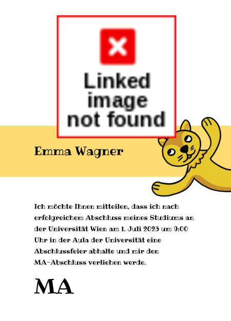 Abschluss Einladungskarten - Schablone ID 17589