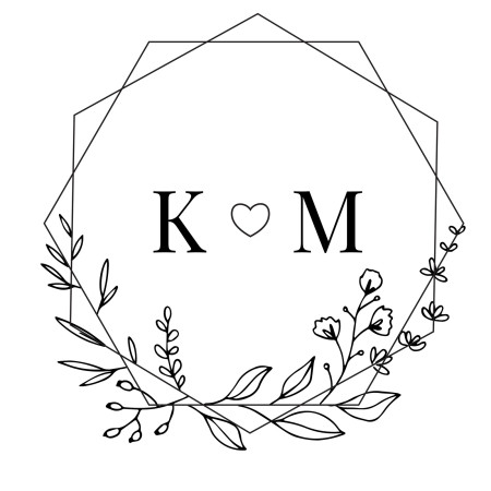 Runder Hochzeitsstempel - Schablone ID 18408