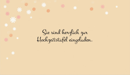 Einladungen zur Hochzeitsfeier - Schablone ID 8527