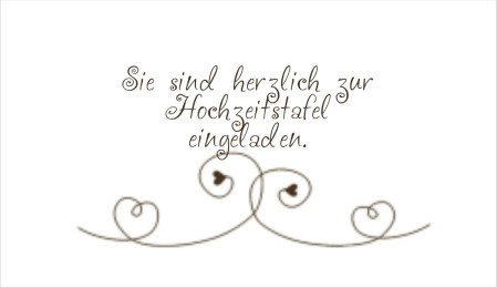 Einladungen zur Hochzeitsfeier - Schablone ID 8533